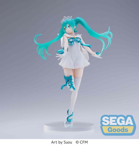 Vocaloid Hatsune Miku (15th Anniversary SUOU Ver.) Angel Super Premium Figure BY SEGA